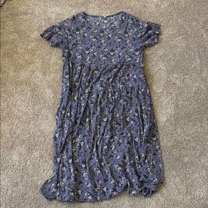 Floral Blue Dress